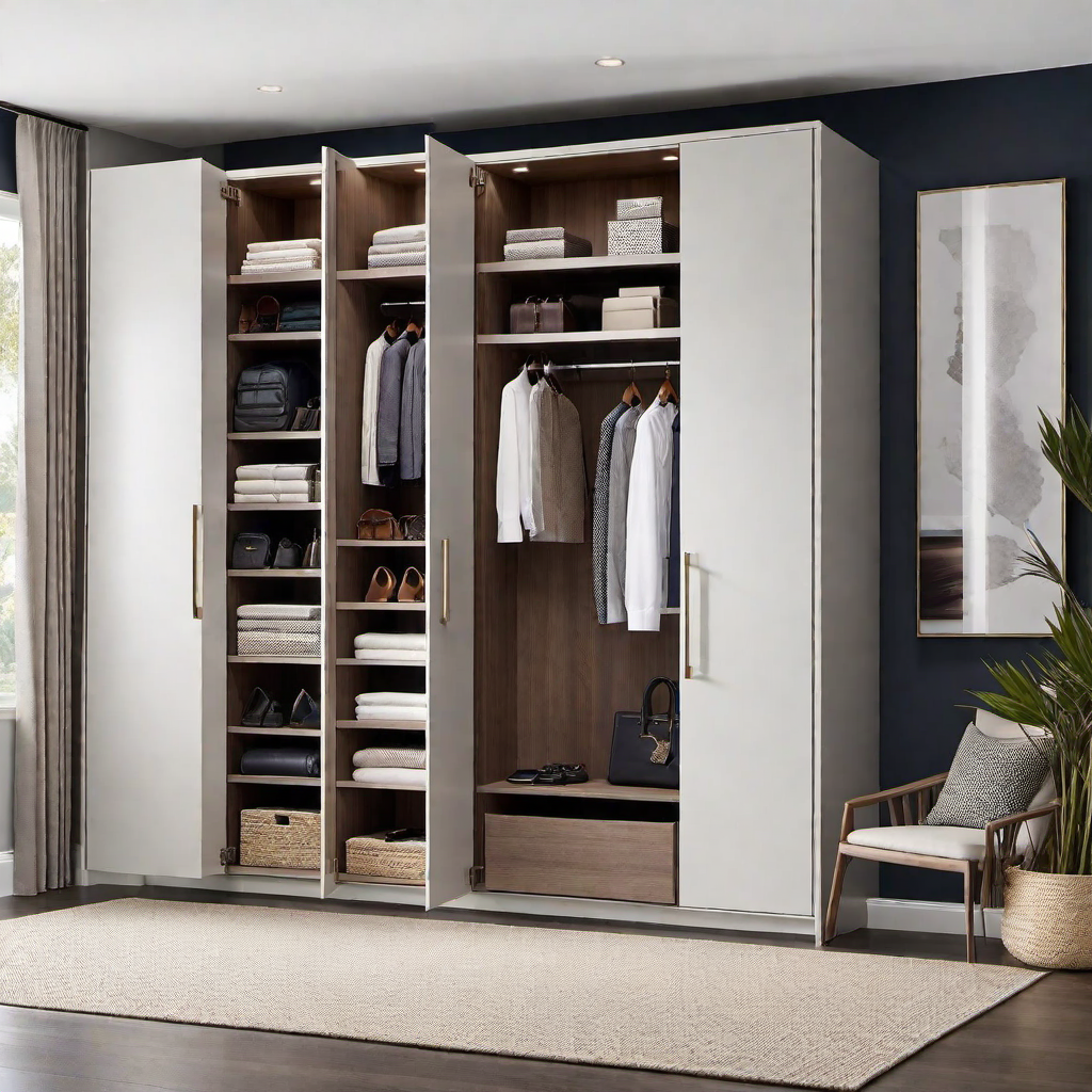 Sleek and Streamlined: Built-In Bedroom Storage