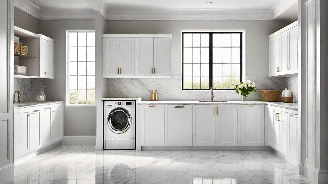 Luxurious Touch: Marble Countertops and Elegant Fixtures