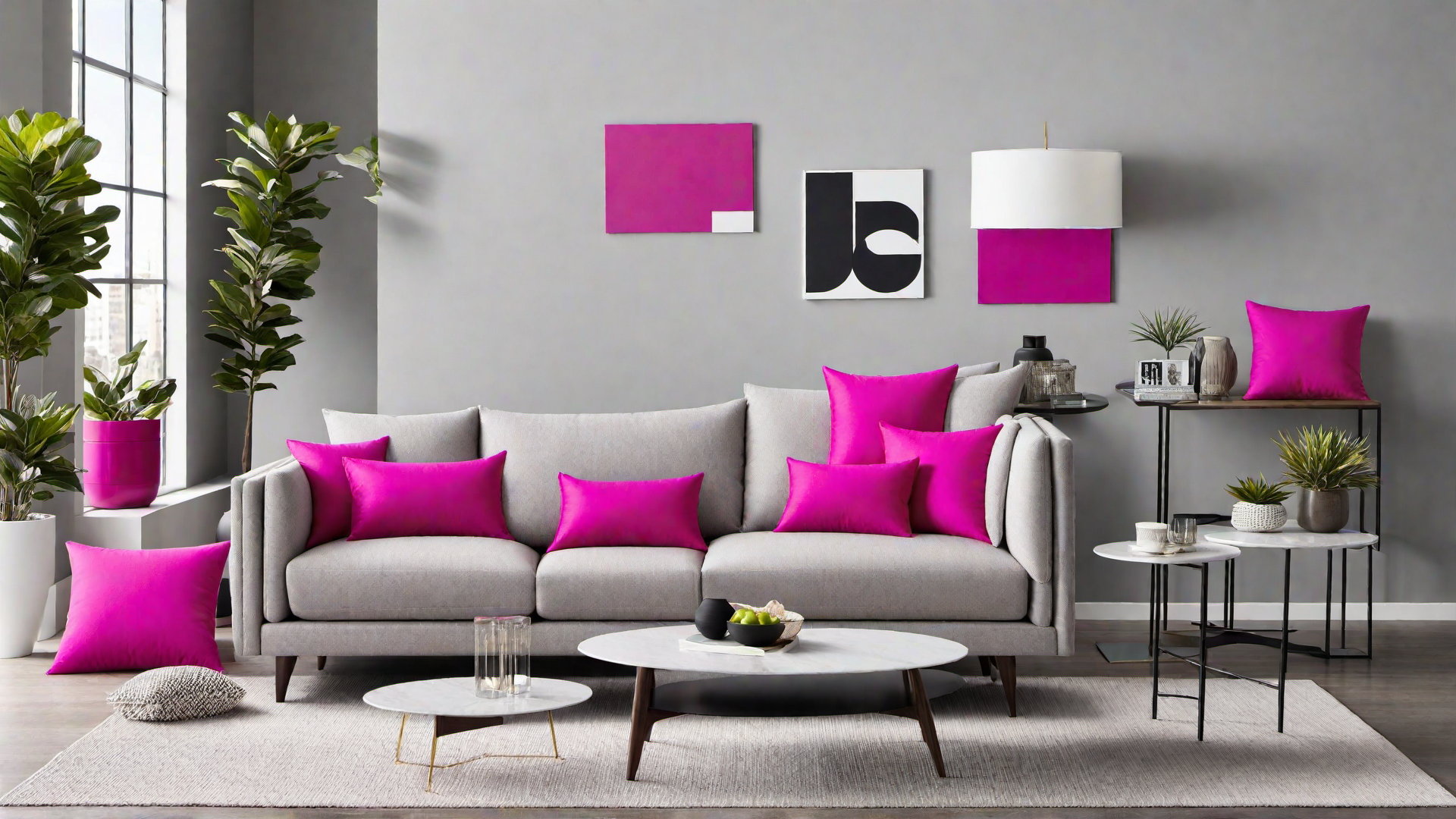 Bold and Bright: Hot Pink Accent Pillows