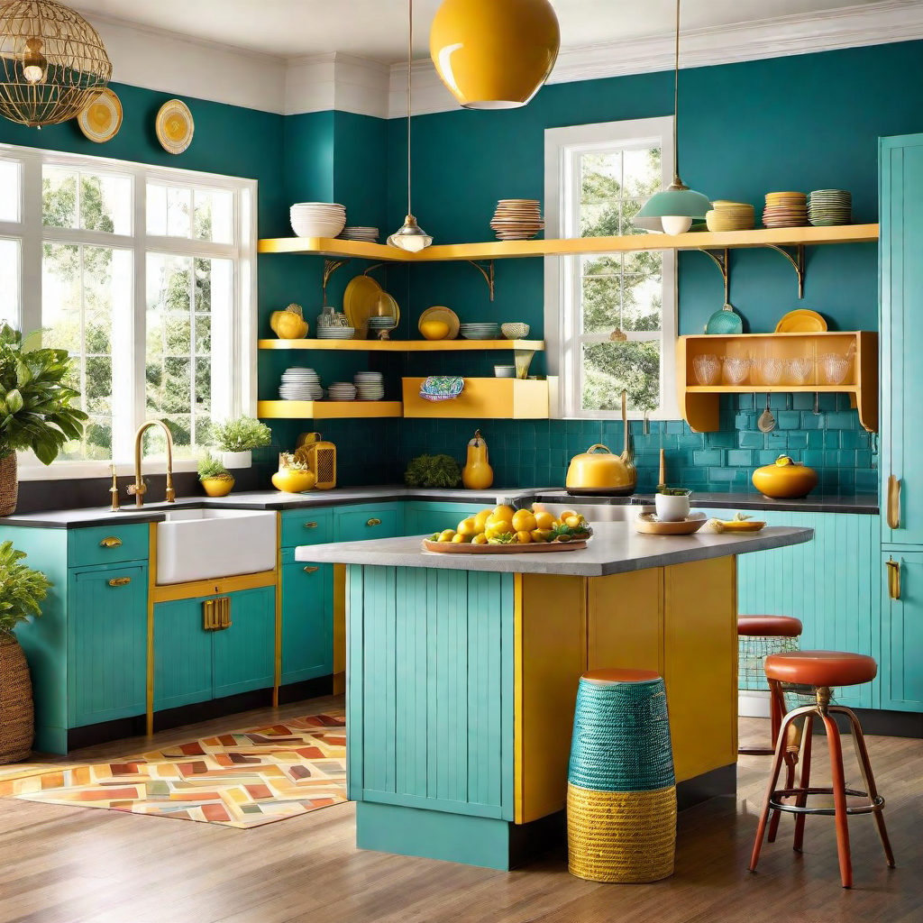 Retro Revival: Eclectic Kitchen Diner