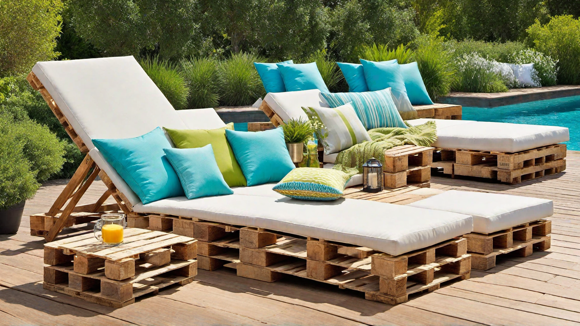Comfortable Pallet Chaise Lounge