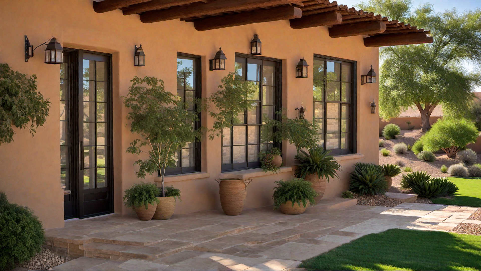 Adobe Front Porches: Inviting Spaces for Relaxation