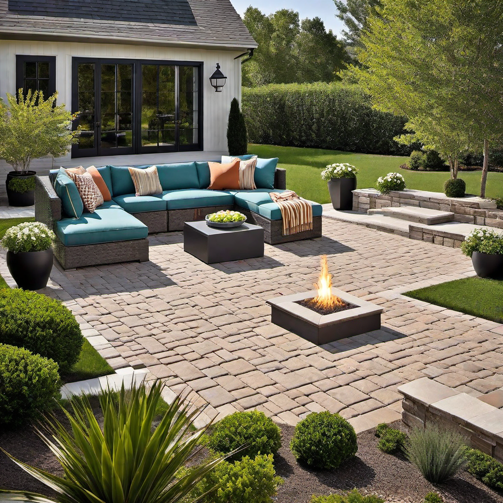 Effortless Elegance: Sleek and Minimalist Paver Patio Designs