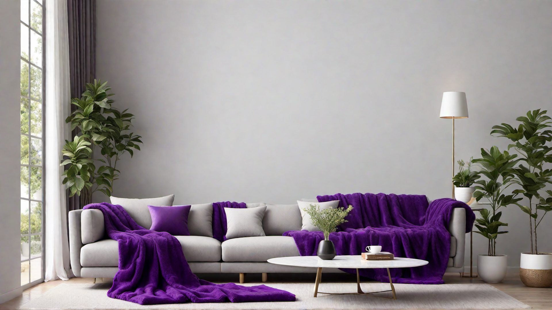 Purple Cozy Blanket for Snuggling Up on the Couch