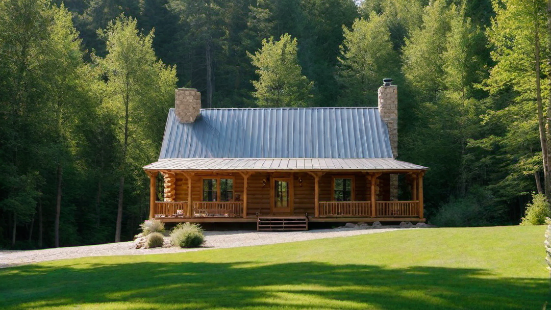 Sunny Day Illuminating the Cabin