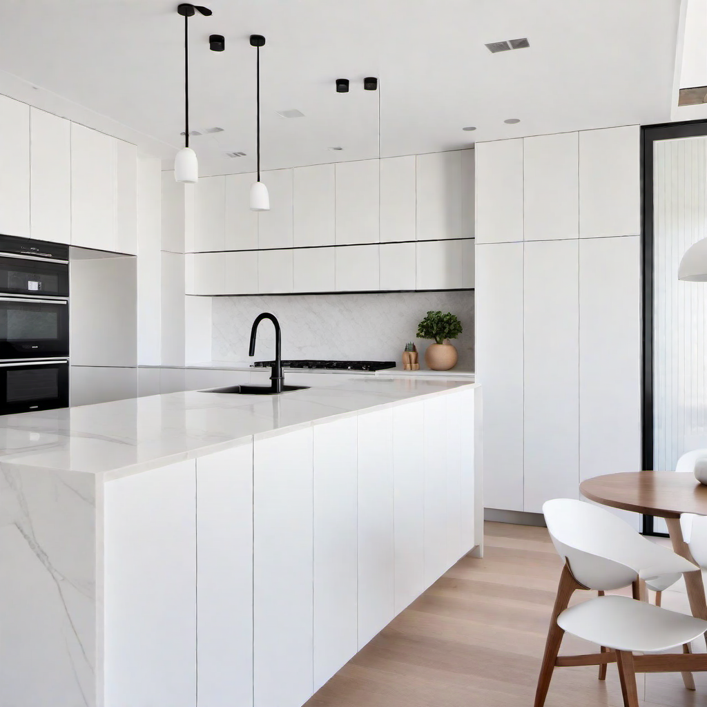 White Space: Utilizing Minimalist Kitchen Features