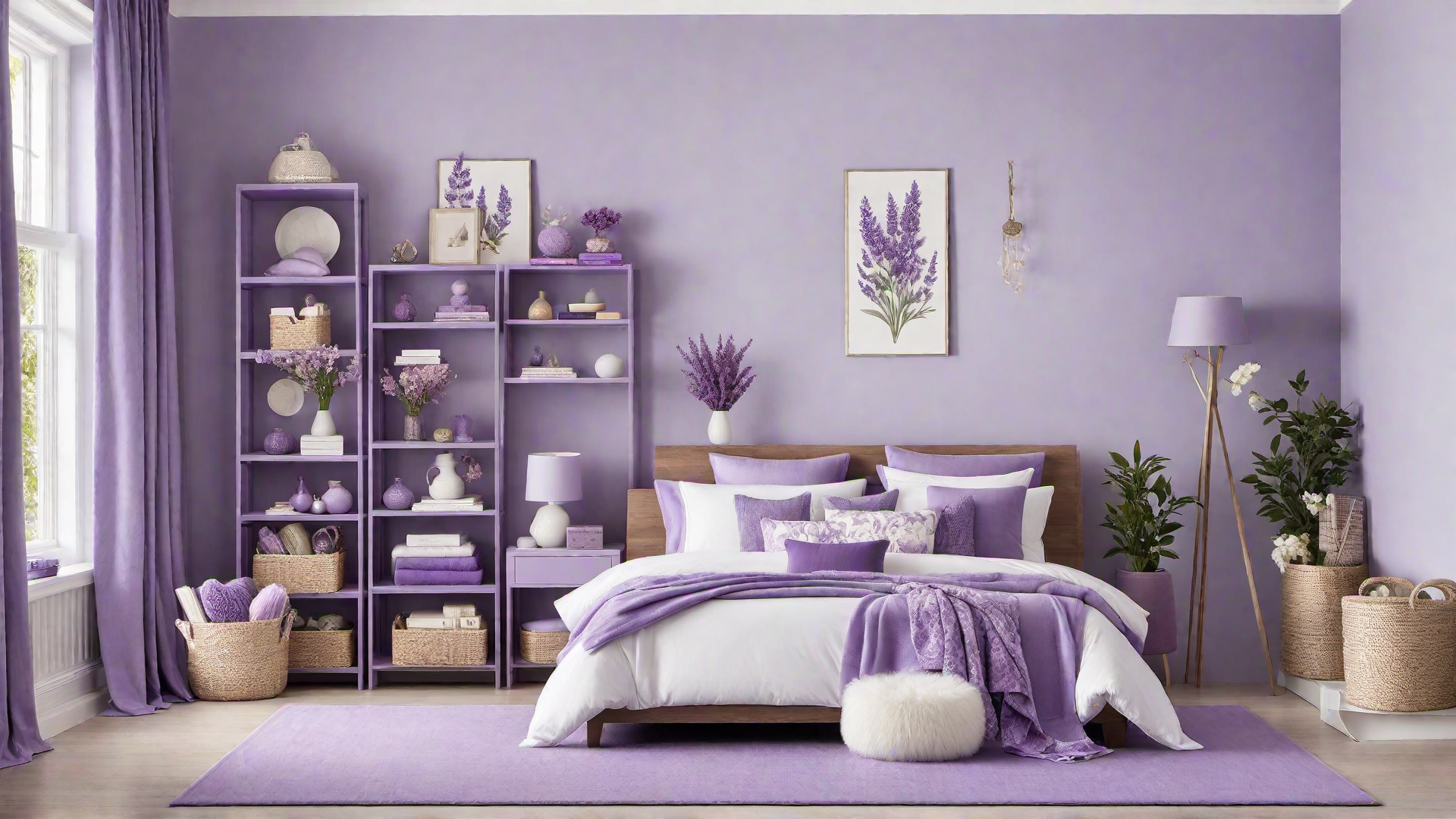 Purple Storage Baskets for Stylish Organization