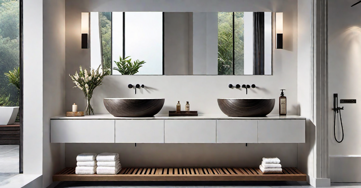 Organic Inspiration: Wave-Shaped Stone Vessel Sink