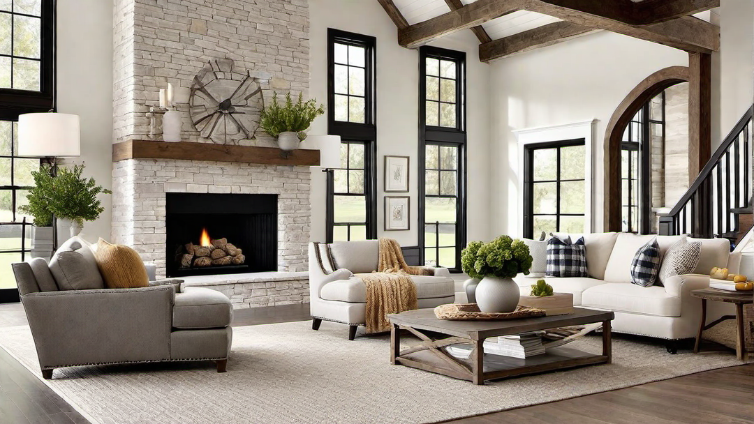 Warm Inviting Fireplace Centerpiece