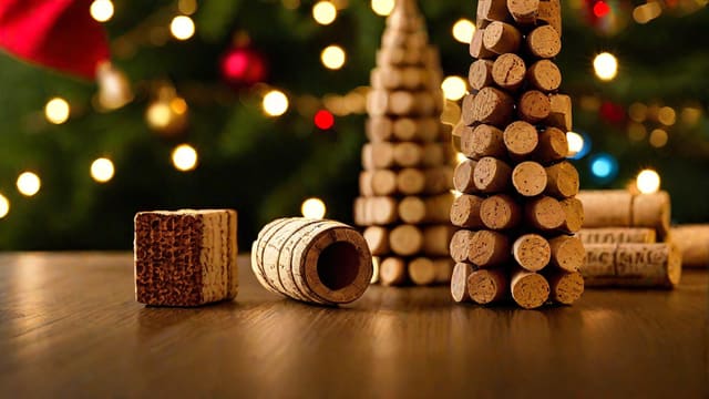 How To Make A Wine Cork Christmas Tree With Lights
