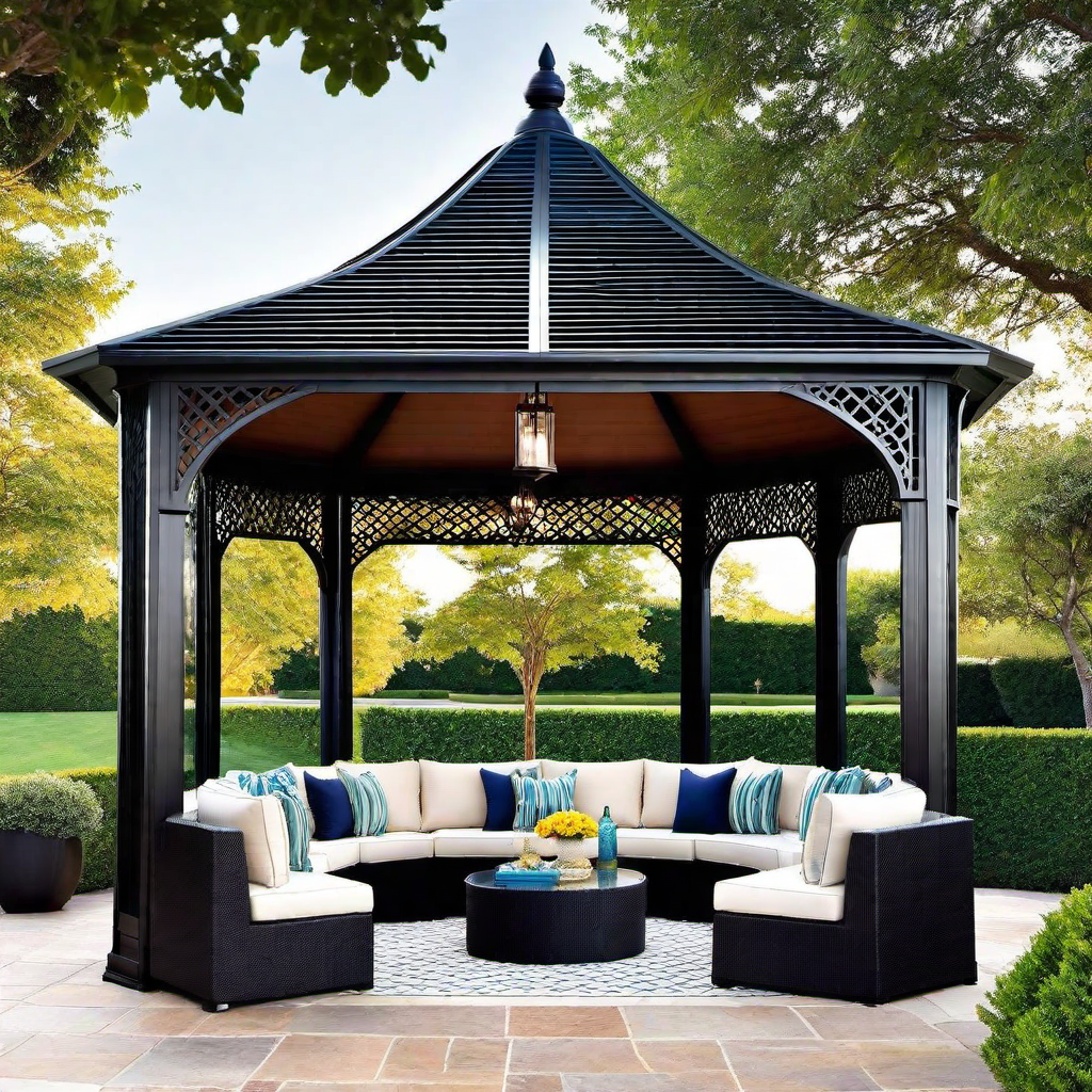 31. Moroccan Magic: Exotic Gazebo Elements for Boho Charm