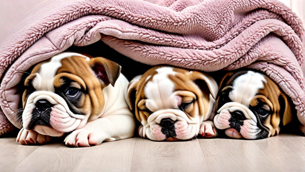 Bulldog Puppy Sleeping Positions