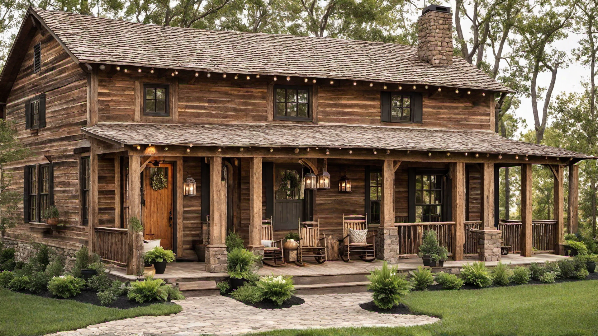 A Touch of Nostalgia: Rustic Cabin Exteriors with a Vintage Flair