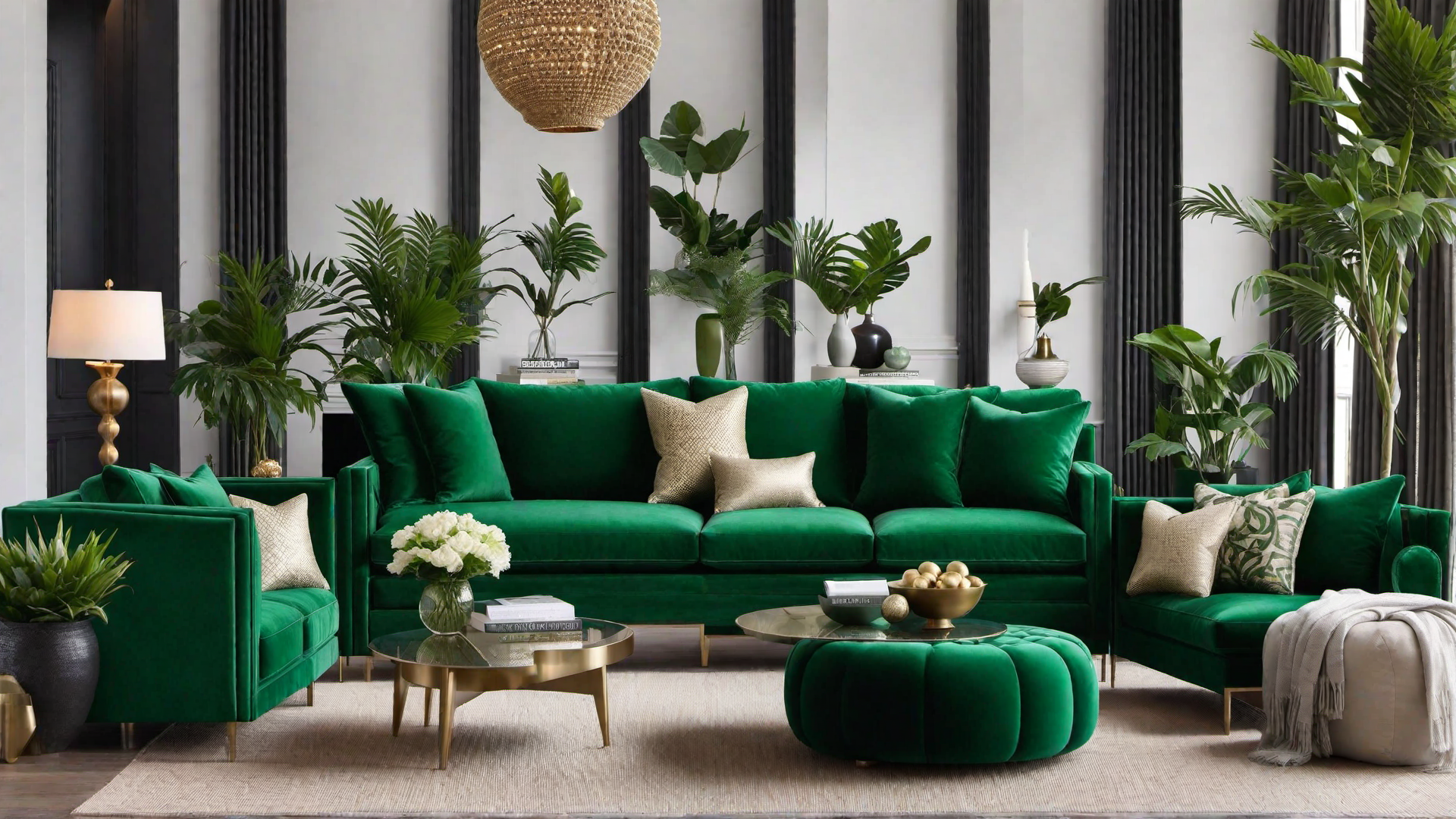 Leafy Luxe: Green Velvet Sofas for a Stylish Touch