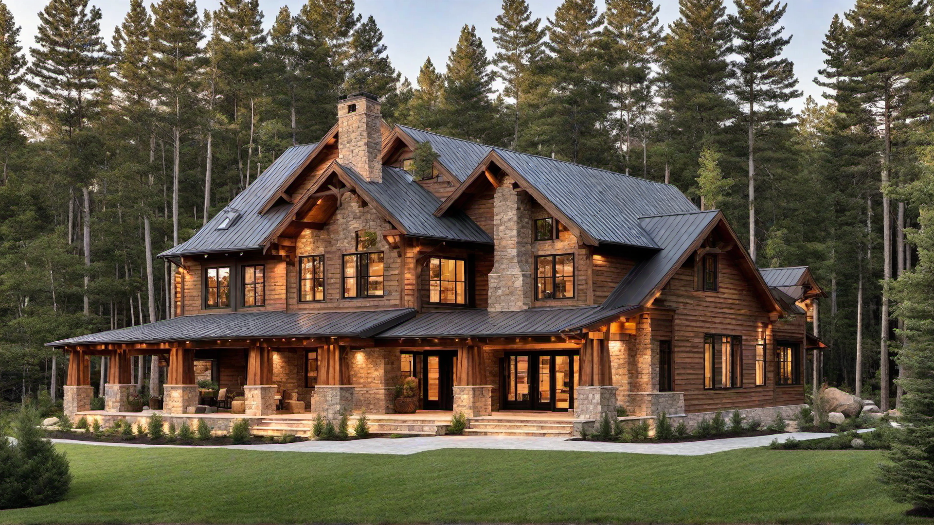 Effortless Elegance: Achieving Sophistication in Rustic Cabin Exteriors