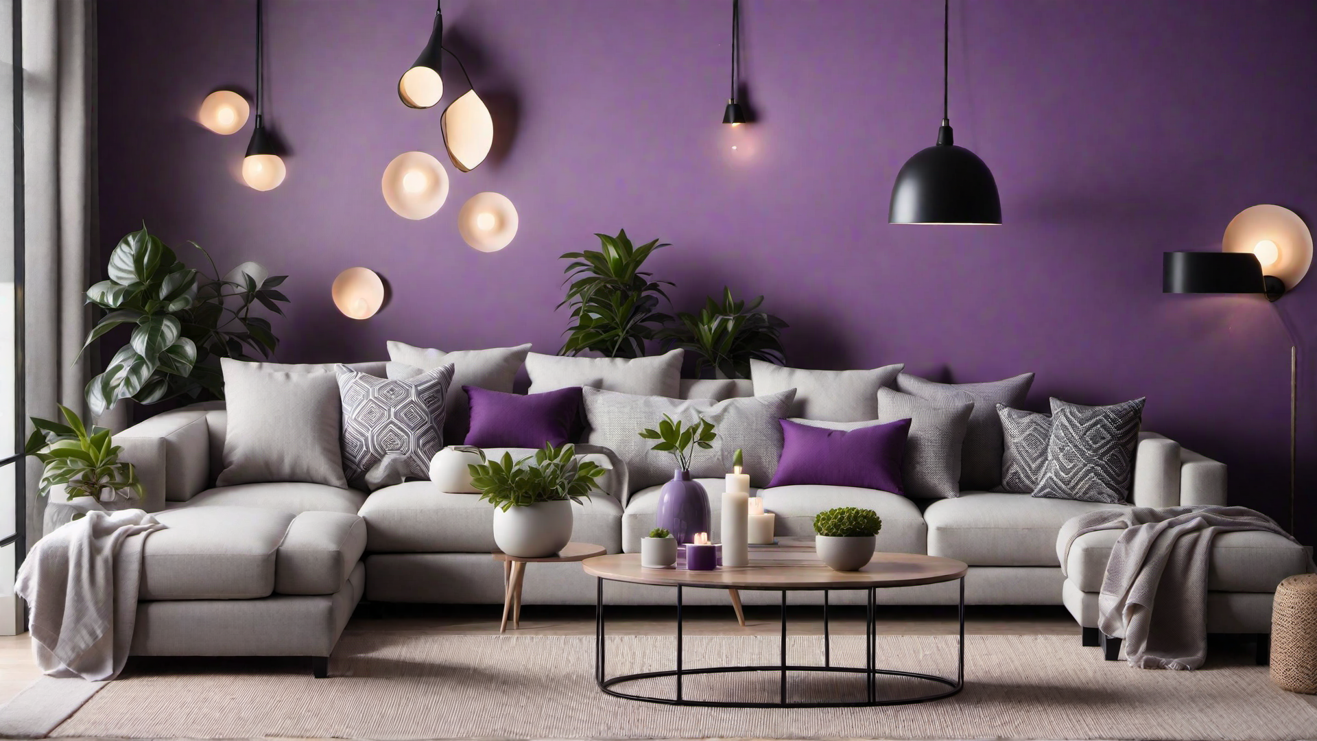 Purple Wall Sconces for Ambient Lighting