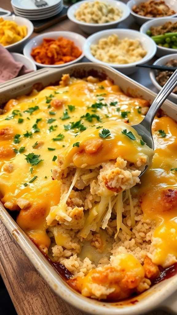 Cheesy Chicken and Rice Casserole for Potluck – oceandrivemiamibeach.com