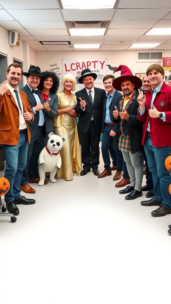 Creative Group Halloween Costumes For 9 People Superheroes Movie Creative Group Halloween Costumes For 9 People Superheroes Movie