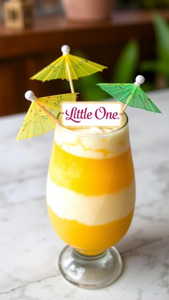 Tropical Pineapple Coconut Little One Mocktail