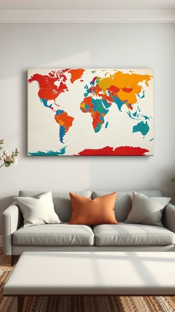20 Stunning World Map Wall Art - Public
