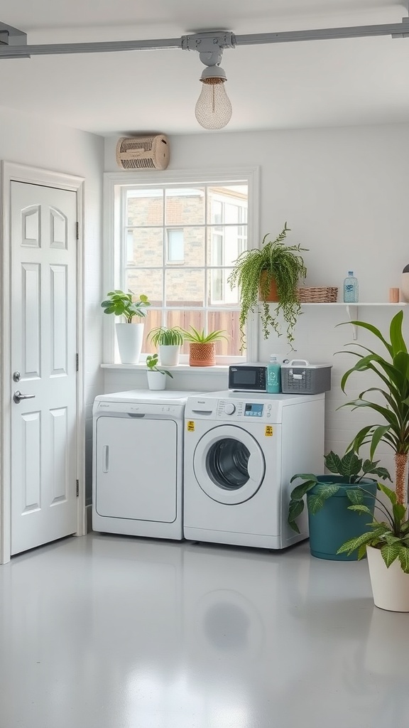 garage laundry area ideas