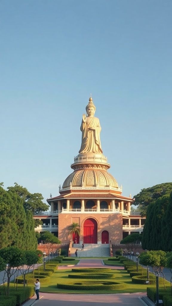 Linh Ung Pagoda with the Lady Buddha statue in Da Nang, Vietnam
