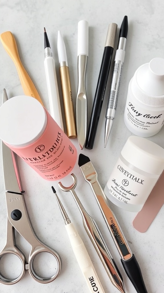 Instructions for achieving white chrome nails