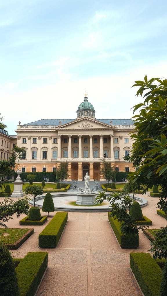 Swiss National Museum in Zurich, showcasing beautiful architecture and gardens.