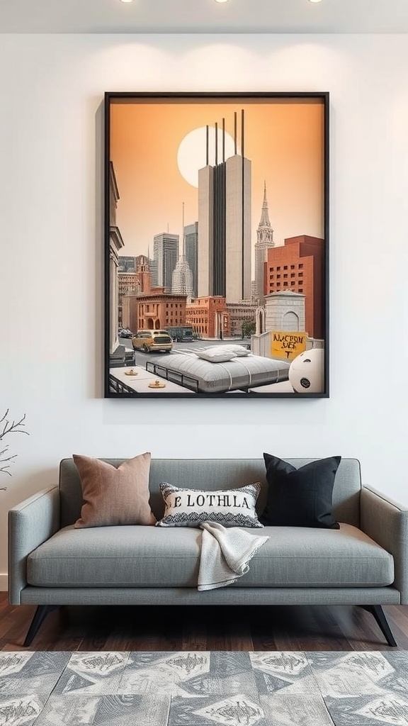 A futuristic urban landscape with tall buildings and palm trees, inspired by Lothal from Star Wars.