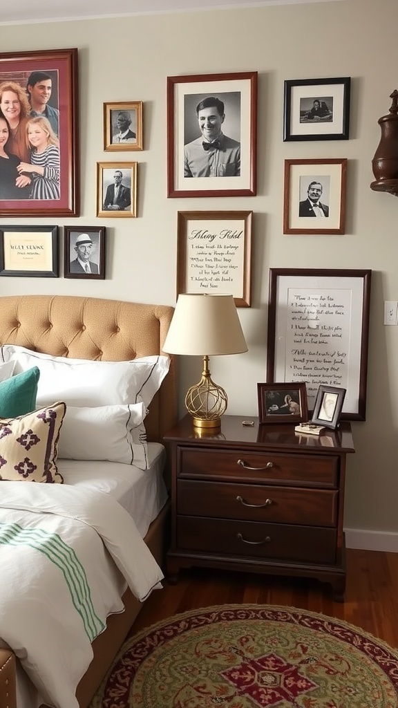 A cozy Game of Thrones-inspired bedroom featuring a bed with a red throw, decorative pillows, and framed art on the wall.