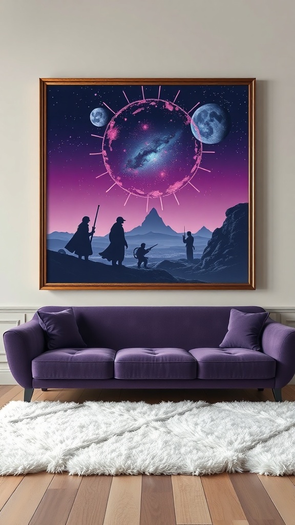 Twilight scene on Ryloth with two figures standing guard against a colorful sky.