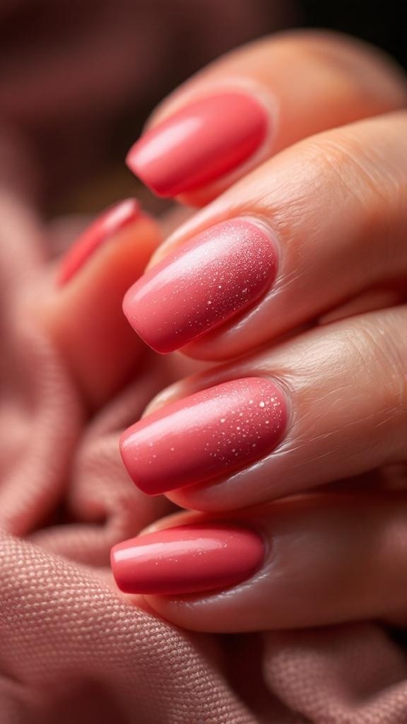 Close-up of textured matte finish nails with a nude base and black tips.