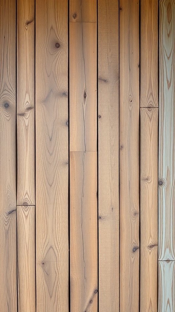 Close-up of rustic wood planks suitable for a front door.
