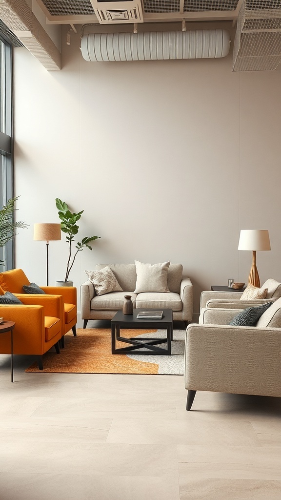 Cozy English cottage living room with comfortable seating arrangements