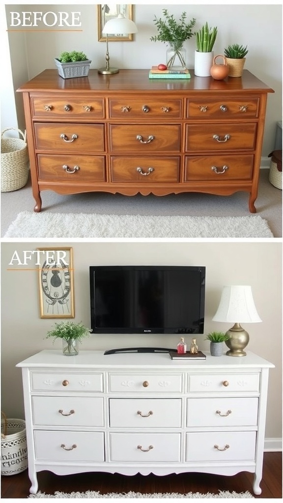 Before image of a simple desk and chairs setup