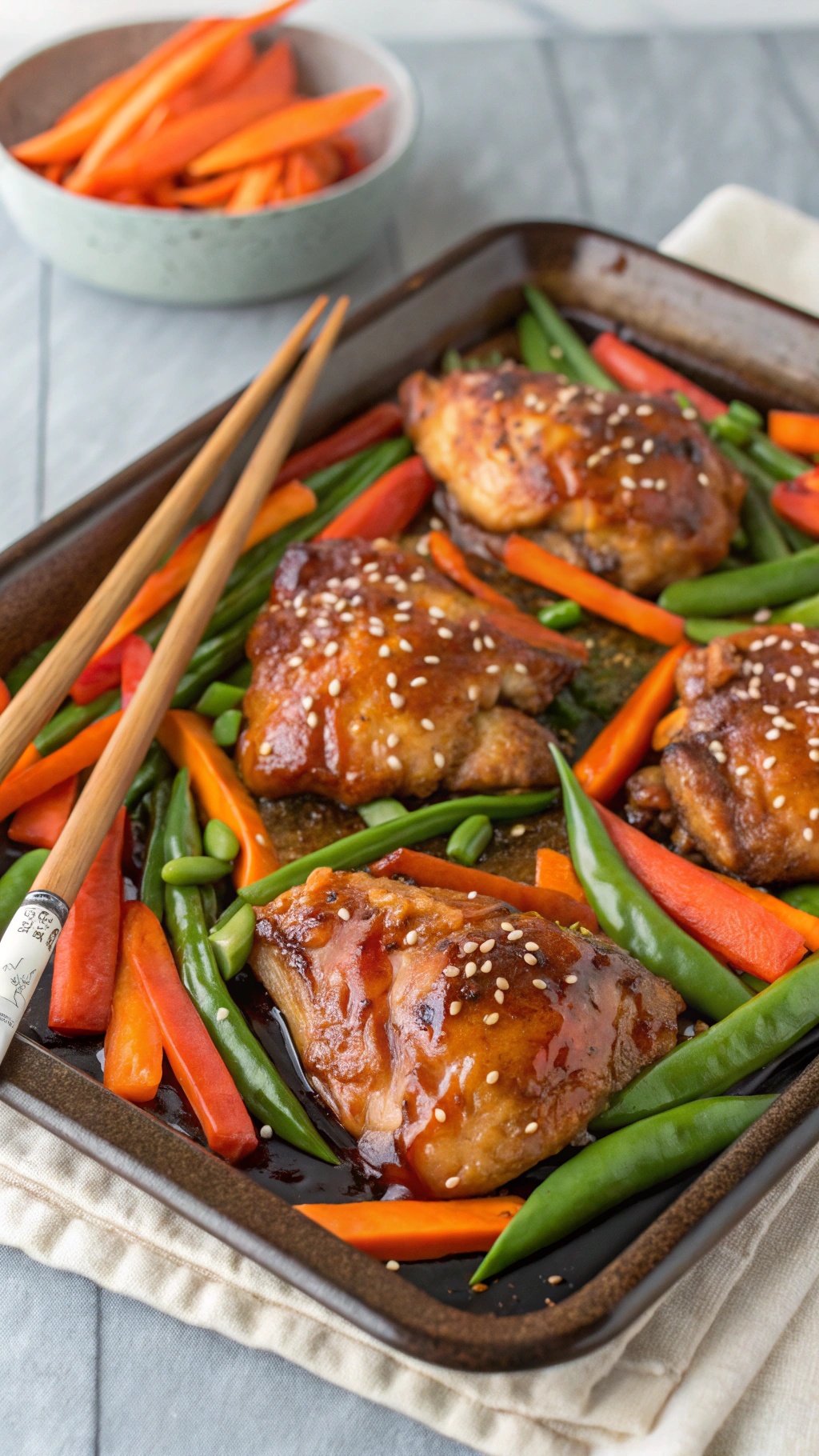 Sheet pan teriyaki chicken with vegetables