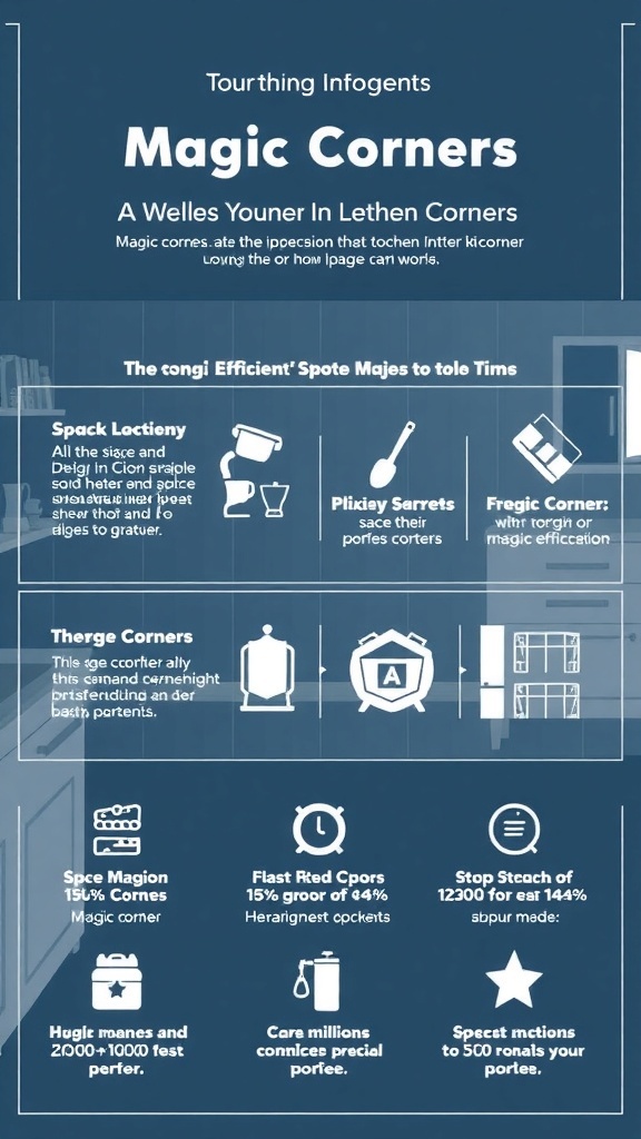 Infographic about Magic Corners in kitchens