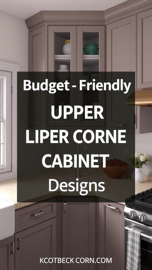 Budget-Friendly Upper Corner Cabinet Designs