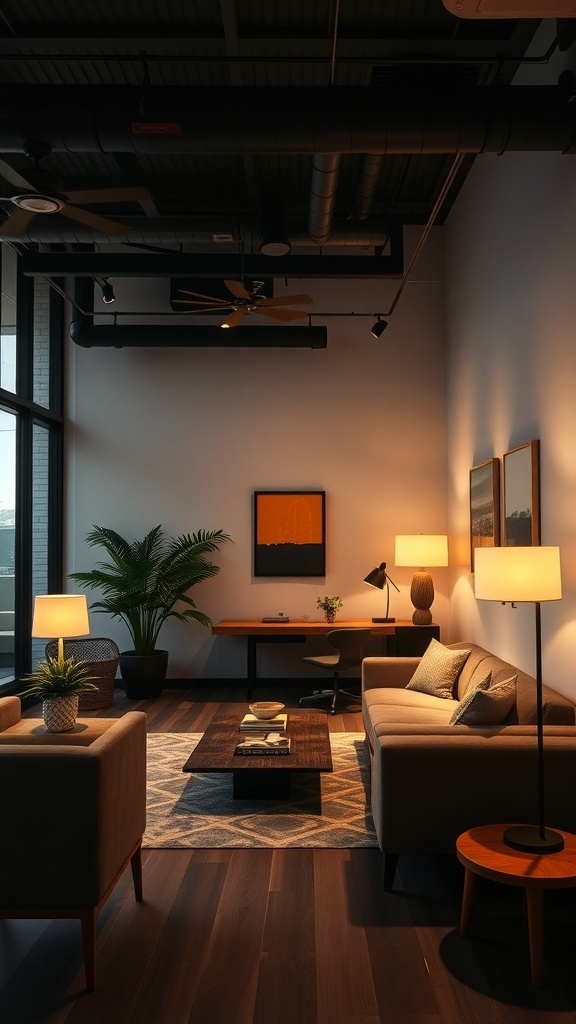 A contemporary living room featuring clean lines, neutral colors, and minimal decor.