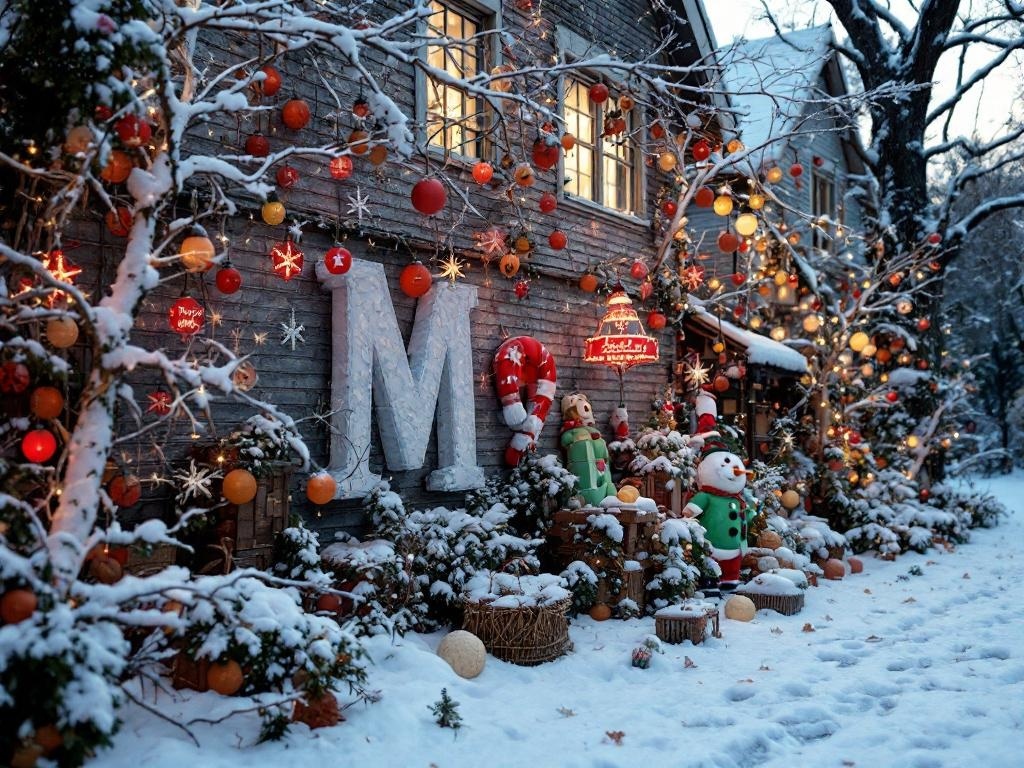 A beautifully decorated front door for Halloween with weatherproof decorations.