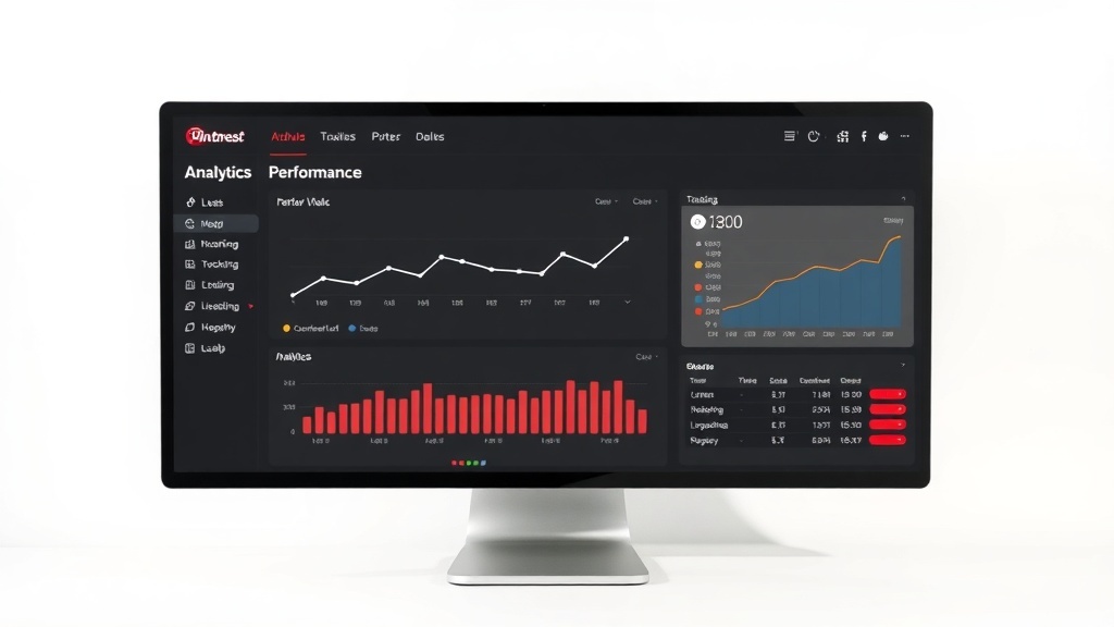 Screenshot of Pinterest Analytics dashboard showing performance metrics.