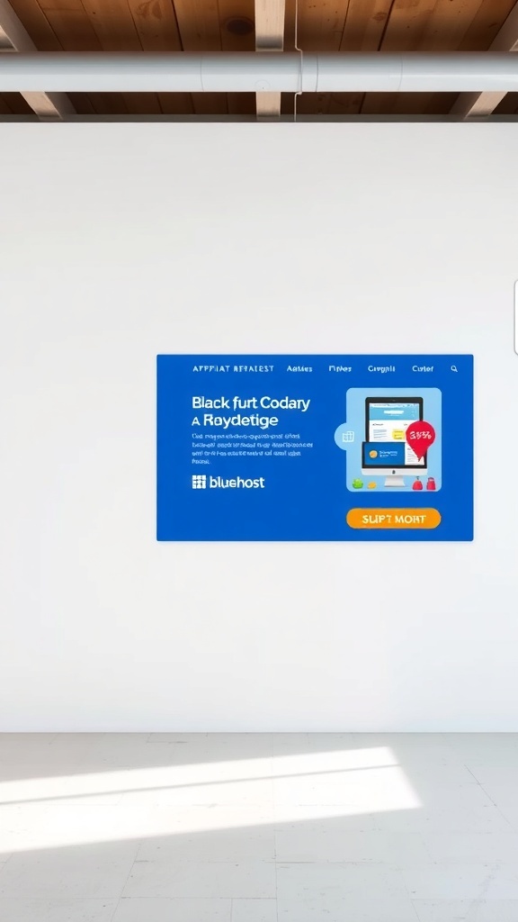 Bluehost Affiliate Program promotional display