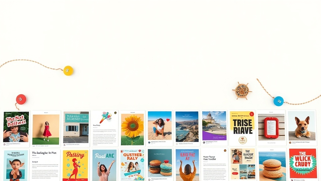 A collection of Pinterest pins showcasing various designs and styles.