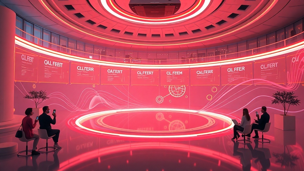 A modern focus group setting with participants engaged in discussion.