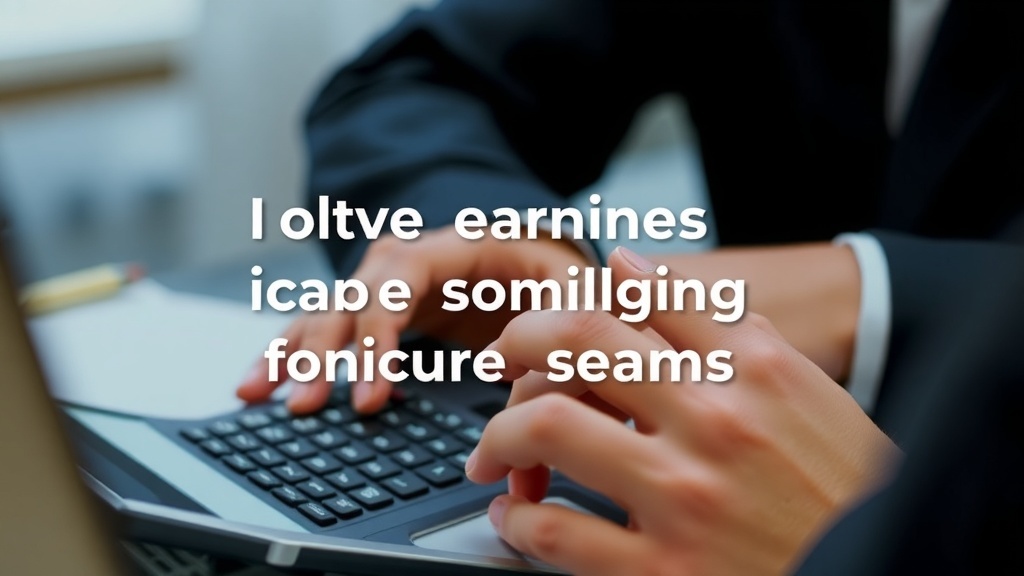 A person typing on a laptop, symbolizing participation in online focus groups.