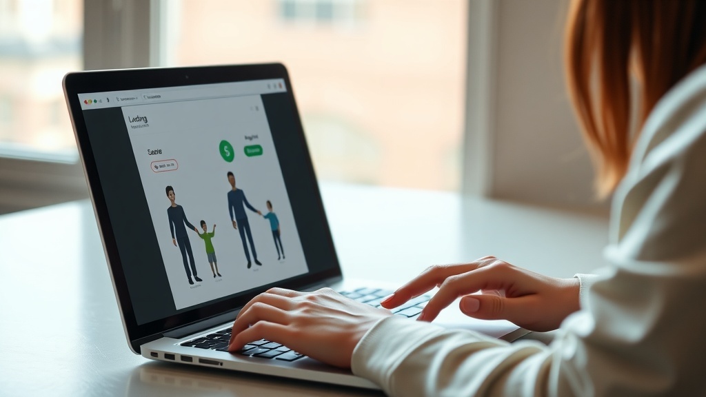A person using a laptop to access a peer-to-peer lending platform.