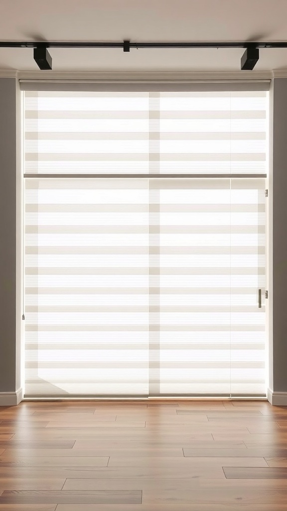 Stylish panel track system for sliding glass door