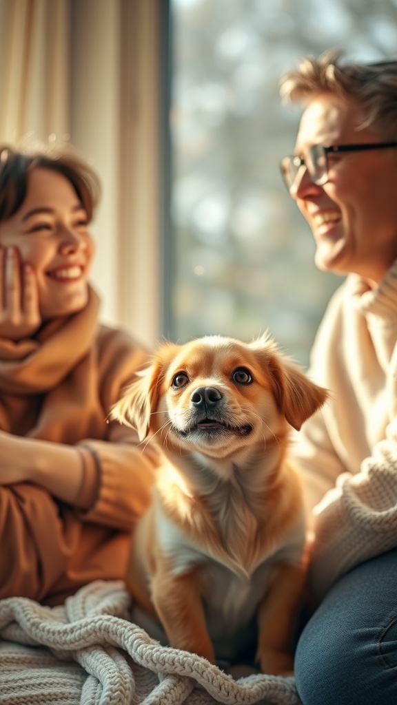 A group of friends celebrating New Year with drinks and laughter, surrounded by festive decorations.