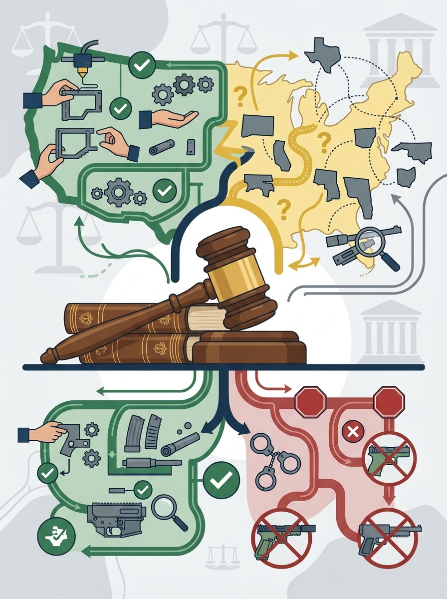 Legal considerations and regulations related to homemade guns.