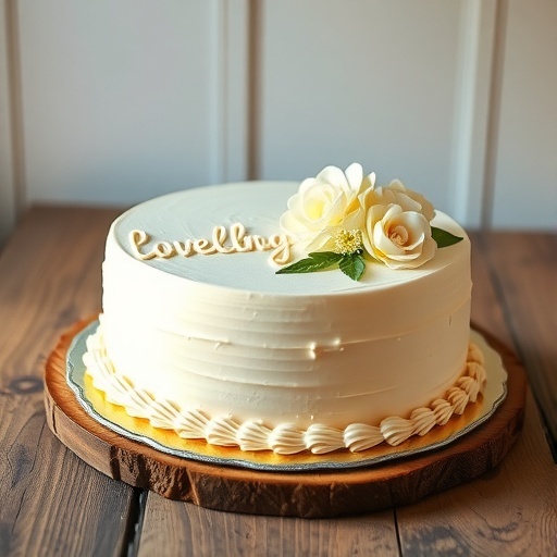 A decorated sheet cake with white frosting and flowers on top.